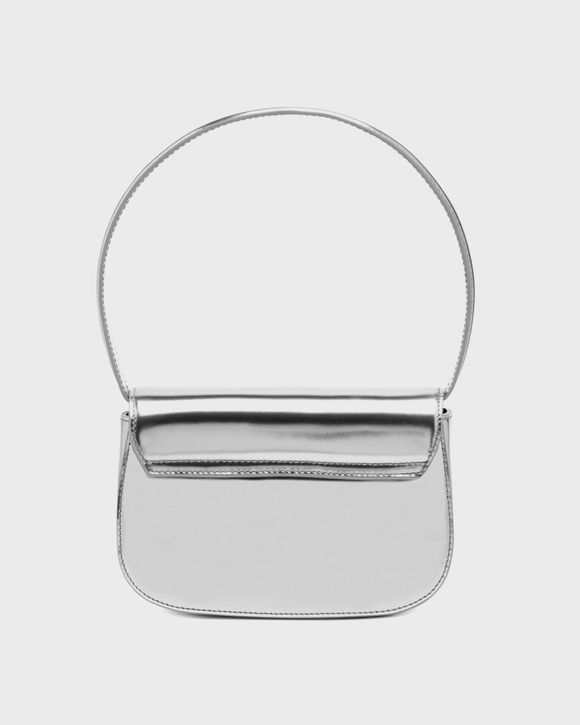 トートバッグ DIESEL FW25 Diesel Handbag (X08396.PS202 H0535 SILVER) Women's 1DR-Iconic shoulder bag in mirrored leather | Silver