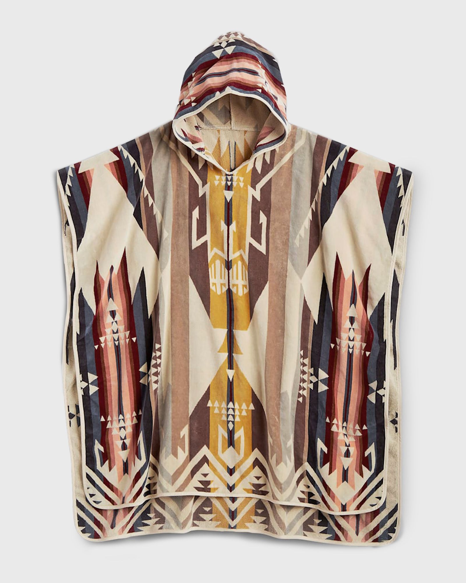 ADULT JACQUARD HOODED TOWEL