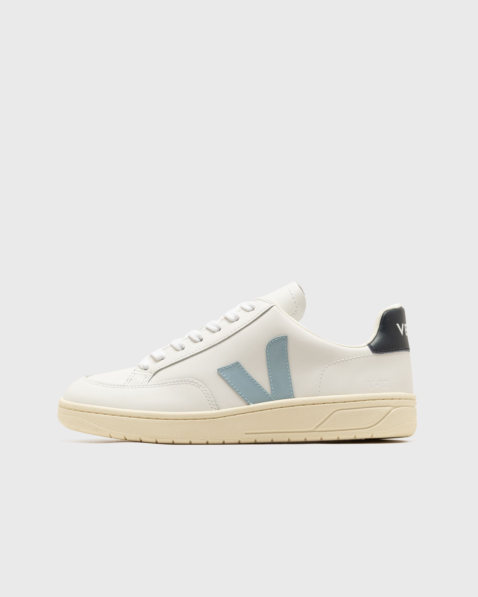 Veja - v-12 leather women lowtop blue|white in größe:36