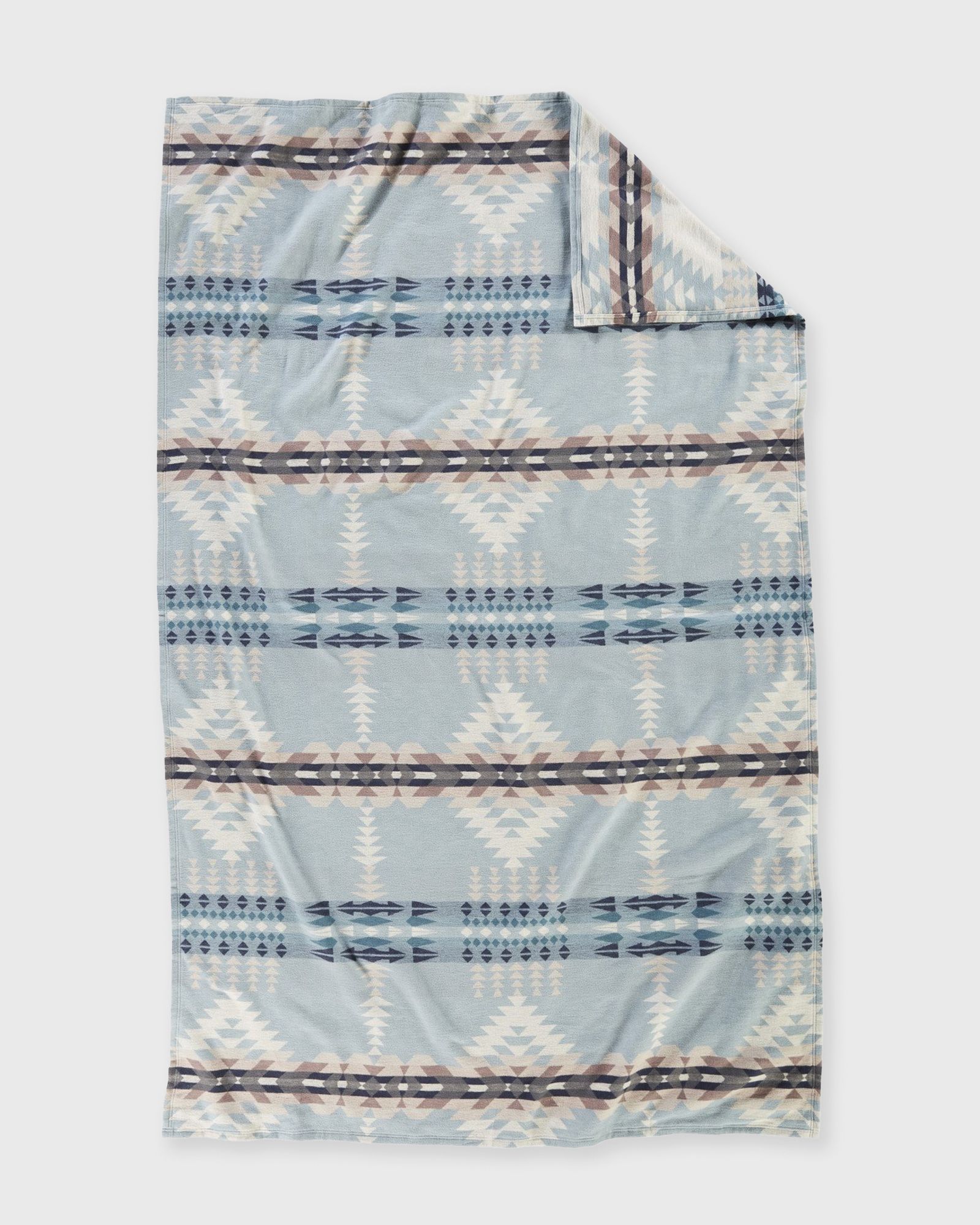 Organic Cotton Jacquard Throw - Rancho Arroyo Shale (177 X 152 CM)