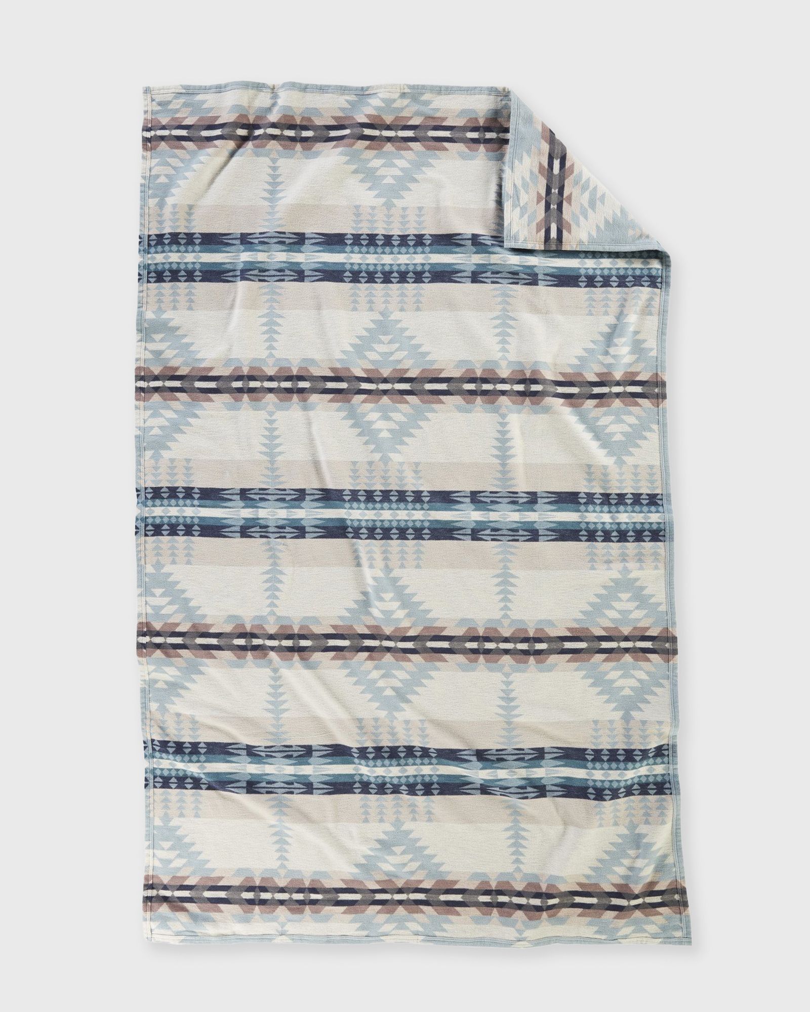 Organic Cotton Jacquard Throw - Rancho Arroyo Shale (177 X 152 CM)