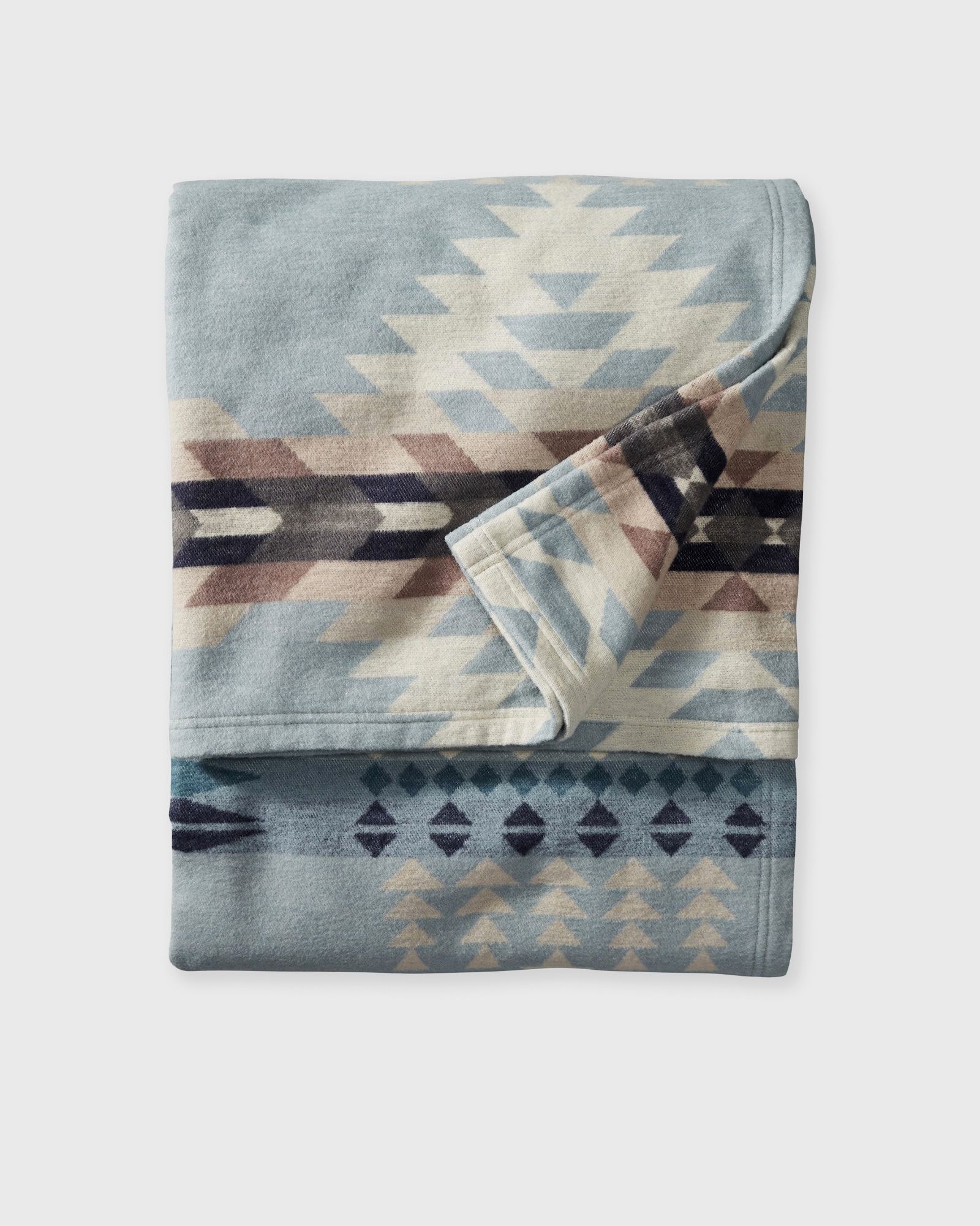 Organic Cotton Jacquard Throw - Rancho Arroyo Shale (177 X 152 CM)