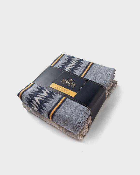 Pendleton COTTON THROW GIFT PACK SET/2 Multi - THUNDER BASKET NAVY