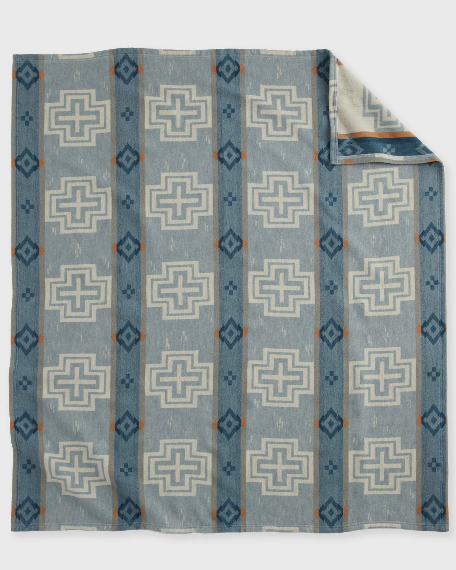 THROW GIFT SET/2 SAN MARINO + STRIPE, SHALE