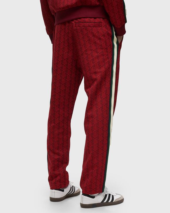 Red lacoste sweatpants sale