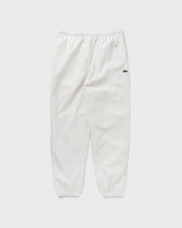 Lacoste white store track pants