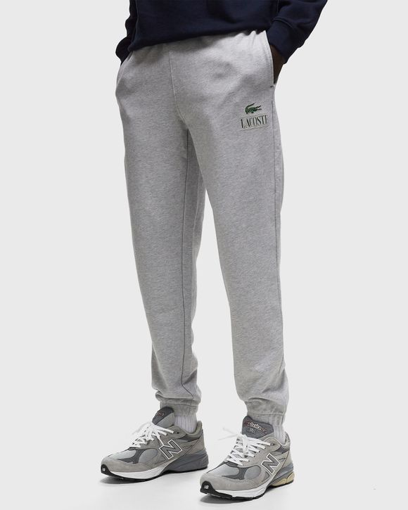 Mens grey on sale lacoste joggers