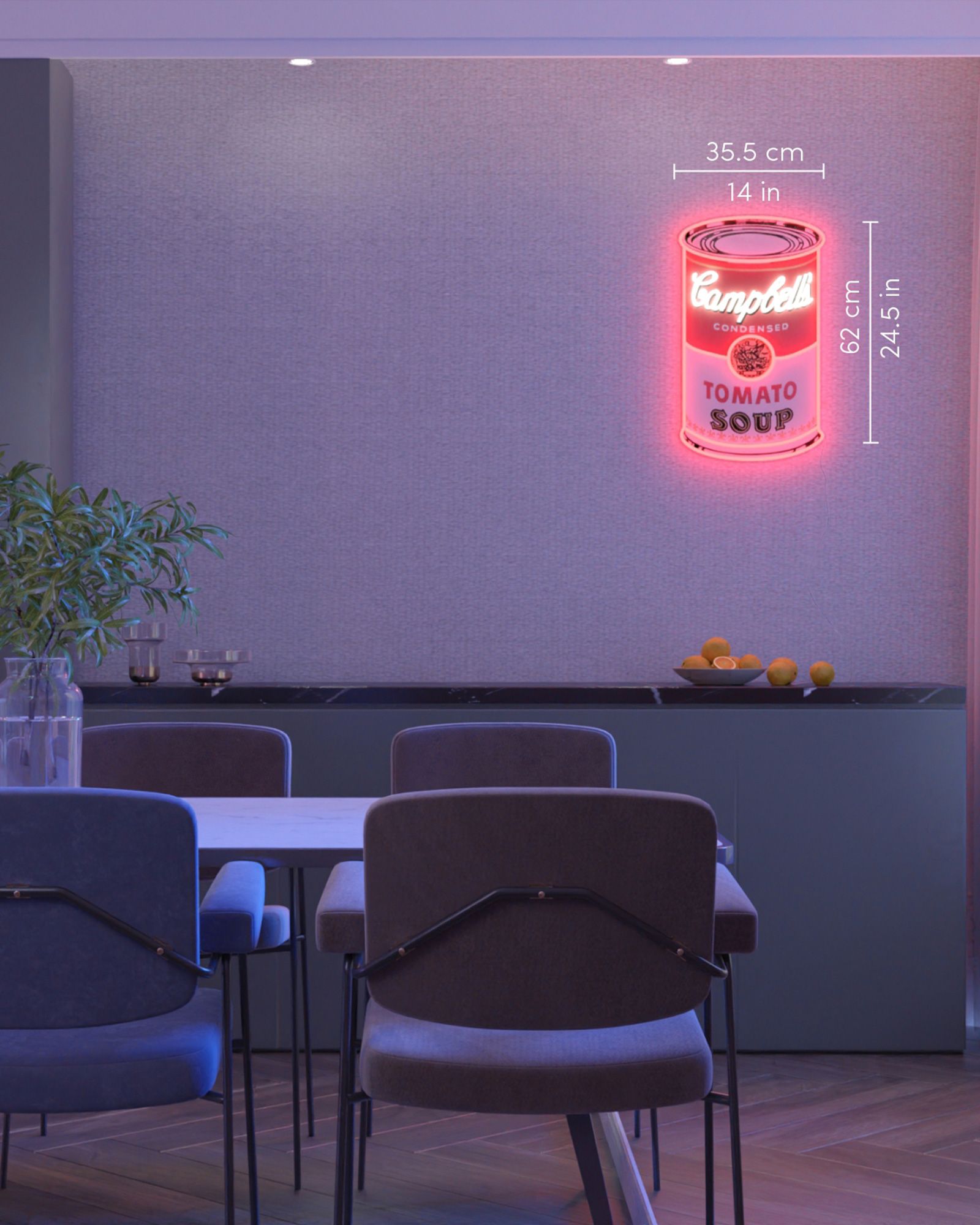 CAMPBELL'S YP X ANDY WARHOL LED NEON - NEW - EU PLUG