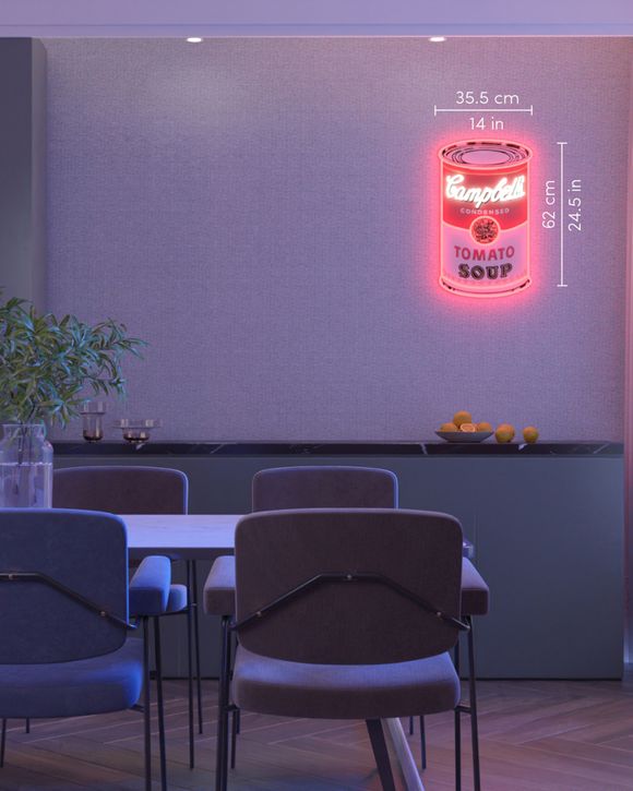 CAMPBELL'S YP X ANDY WARHOL LED NEON - NEW - EU PLUG