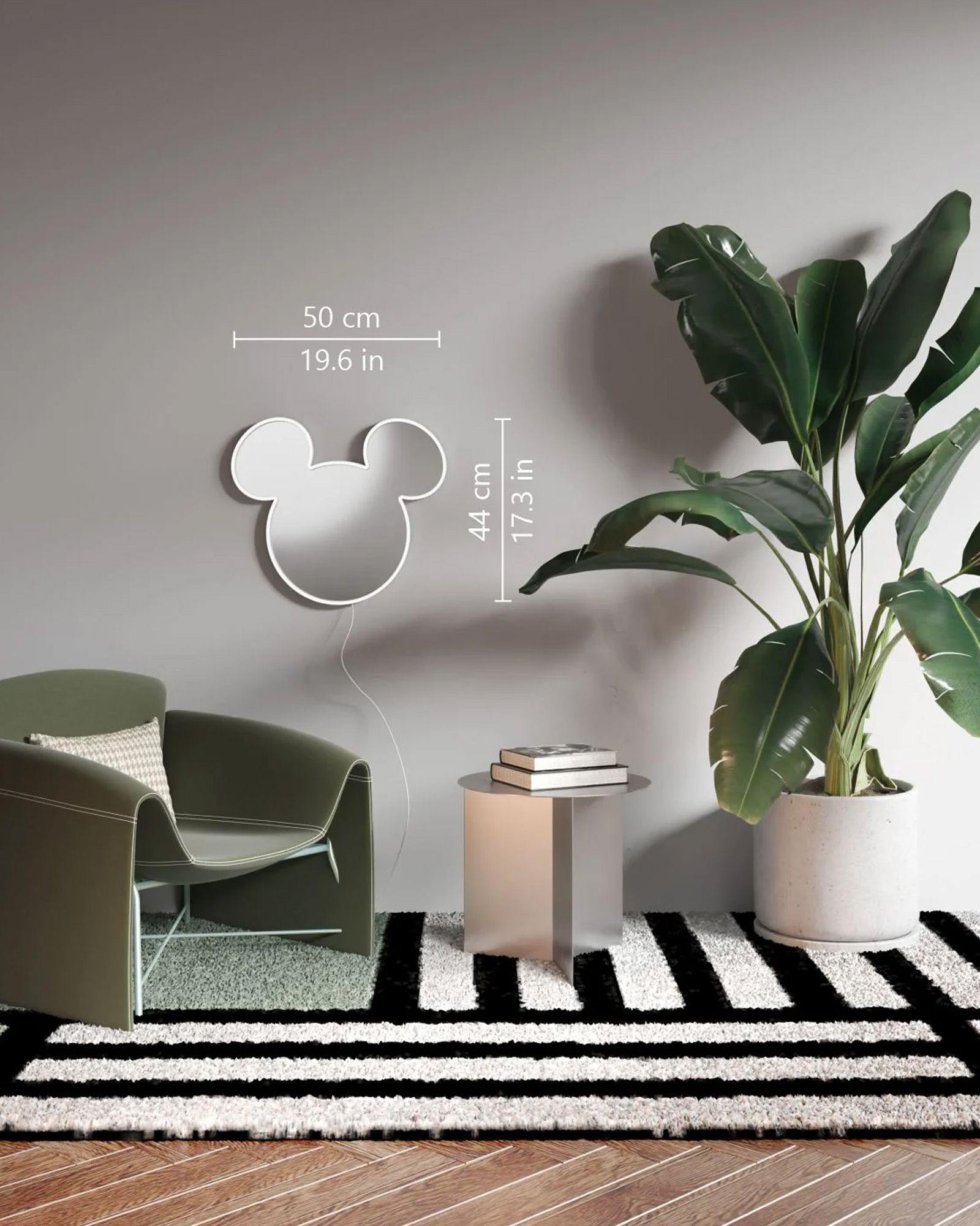 Disney Mickey Mirror Silver - EU PLUG