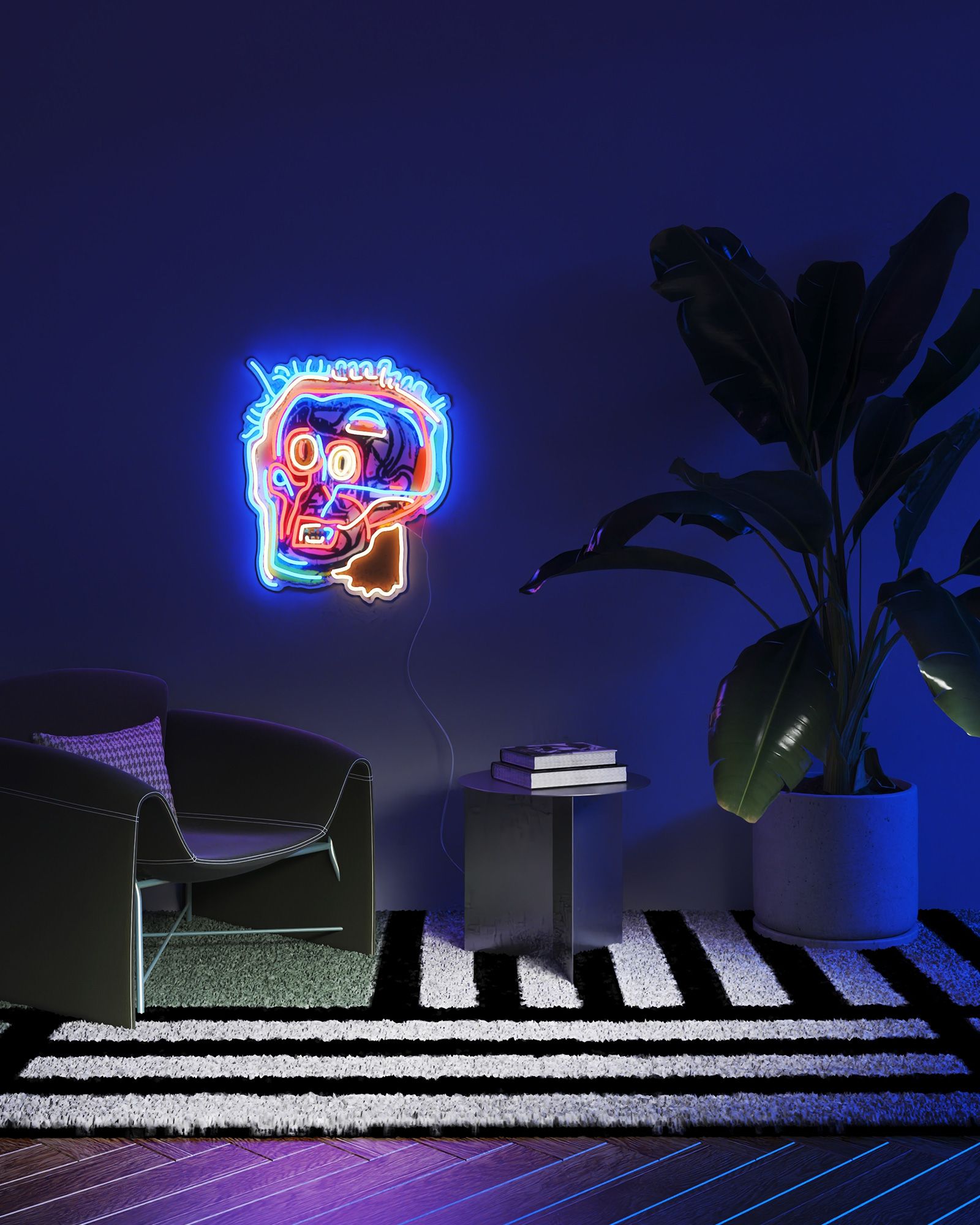 Jean Michel Basquiat Face - EU PLUG