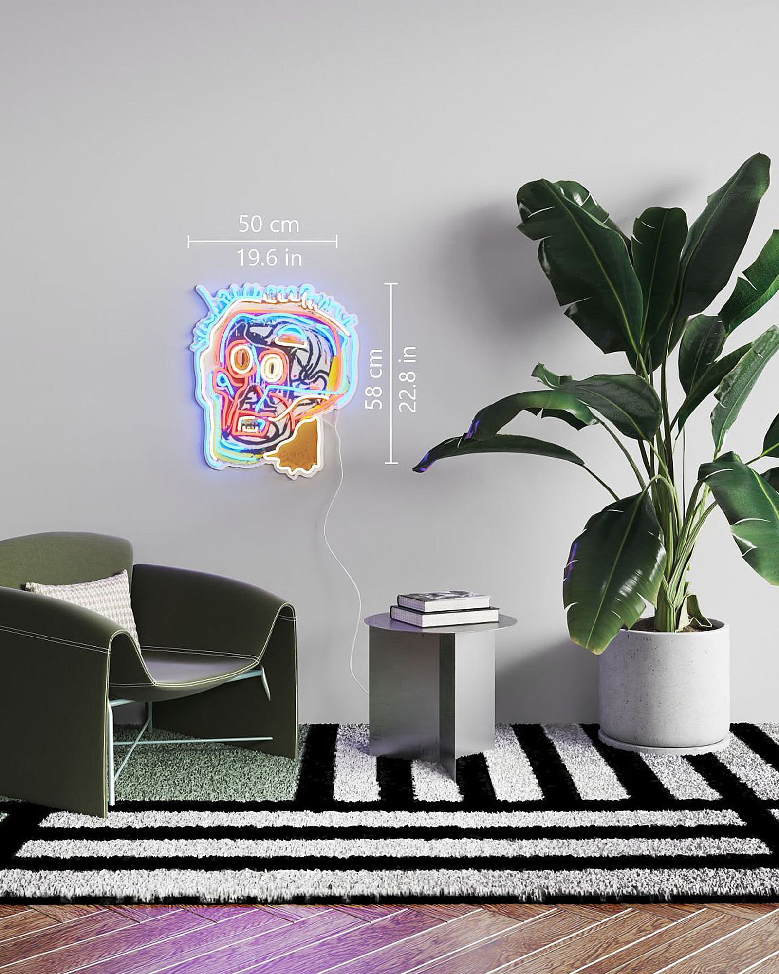 Jean Michel Basquiat Face - EU PLUG