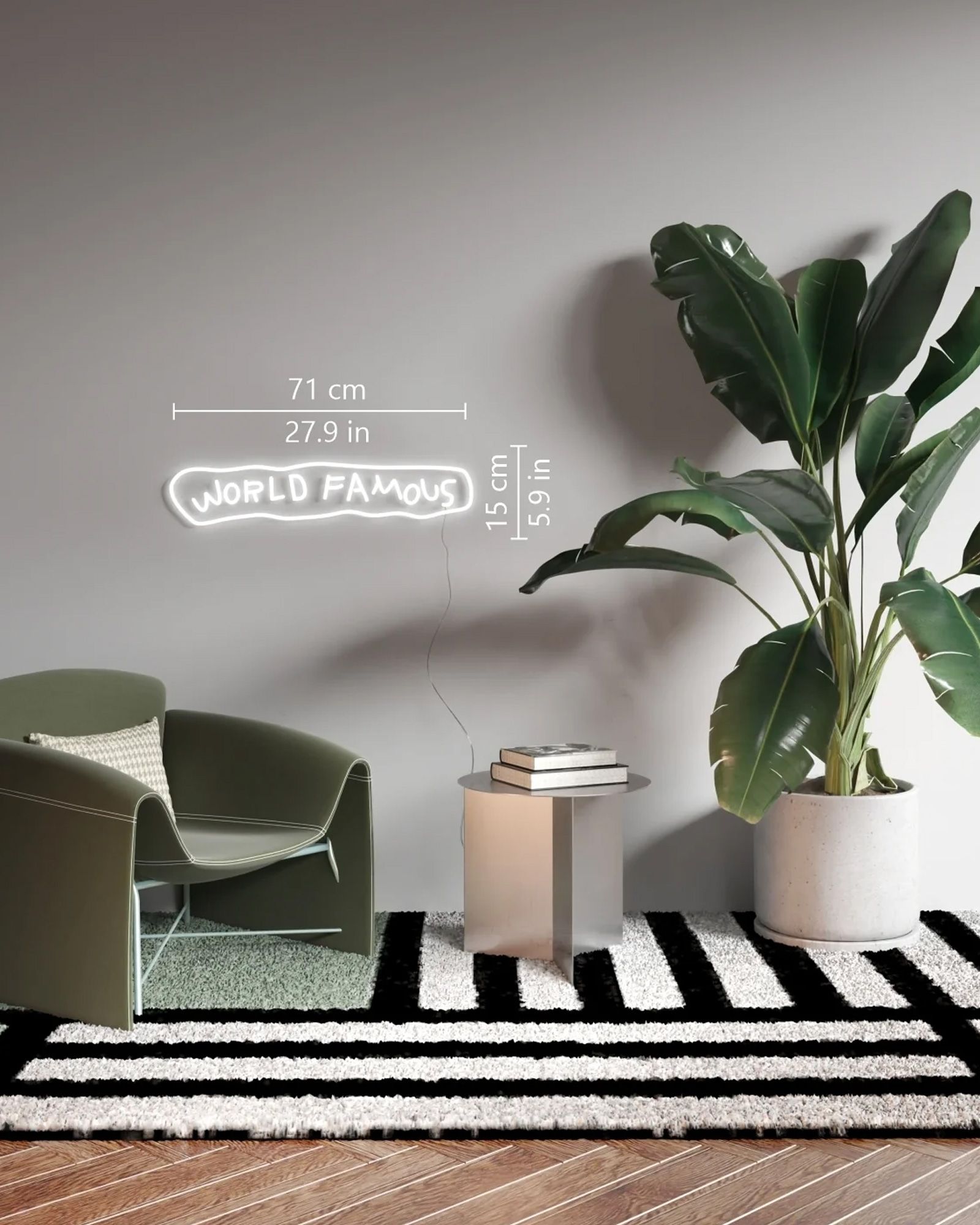 WORLD FAMOUS YP X JEAN-MICHEL BASQUIAT LED NEON - EU PLUG