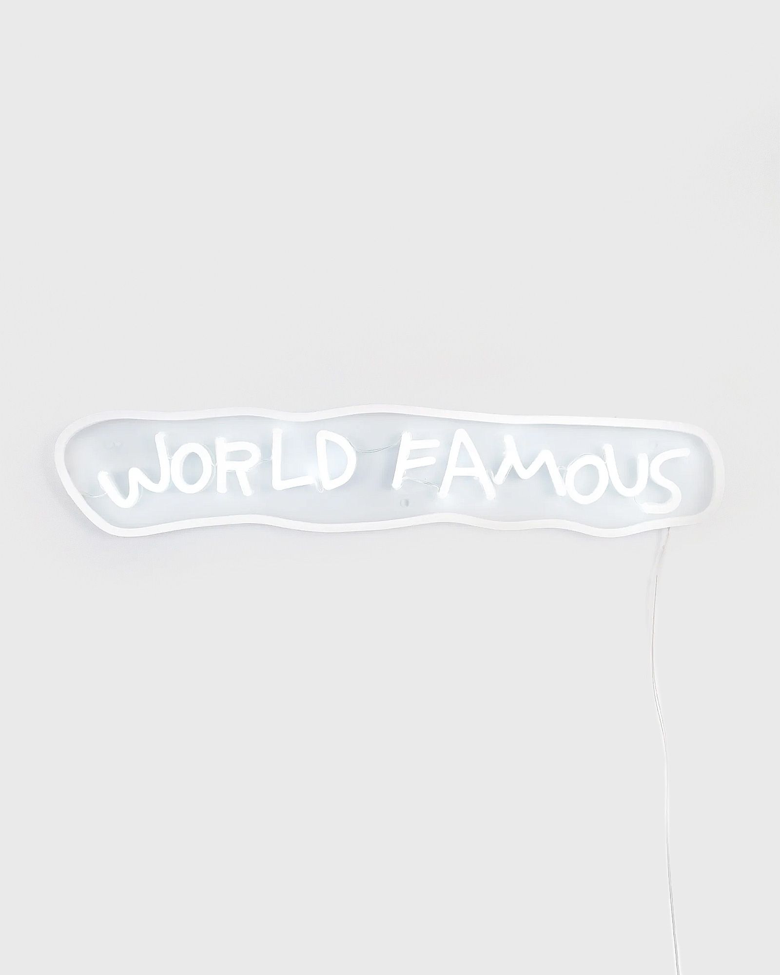 WORLD FAMOUS YP X JEAN-MICHEL BASQUIAT LED NEON - EU PLUG