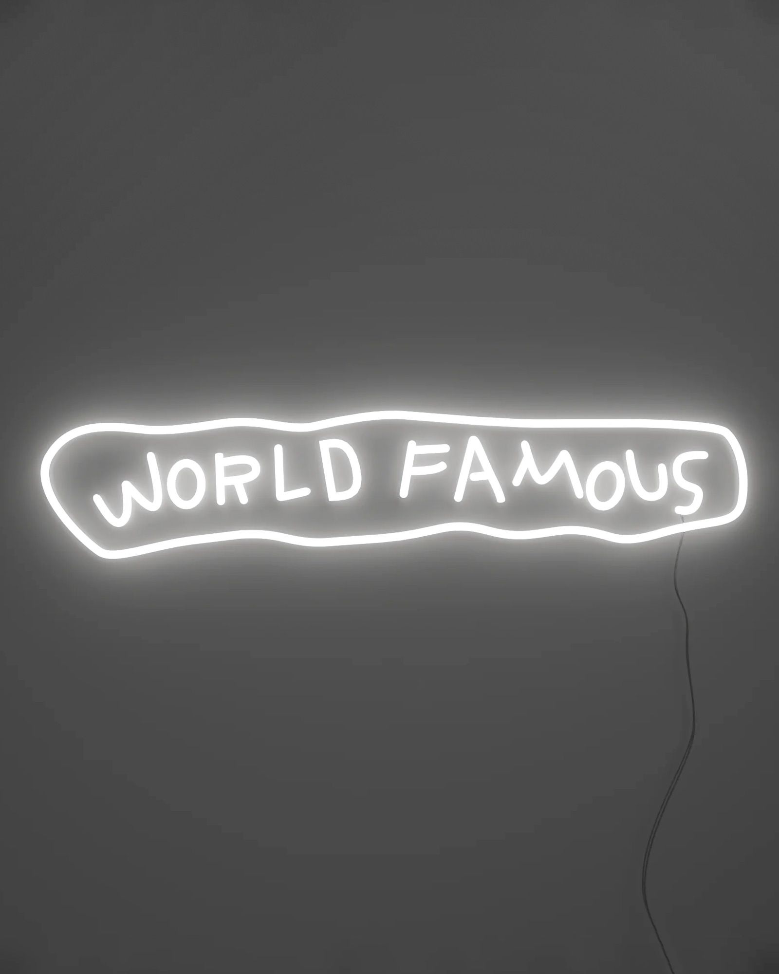 WORLD FAMOUS YP X JEAN-MICHEL BASQUIAT LED NEON - EU PLUG