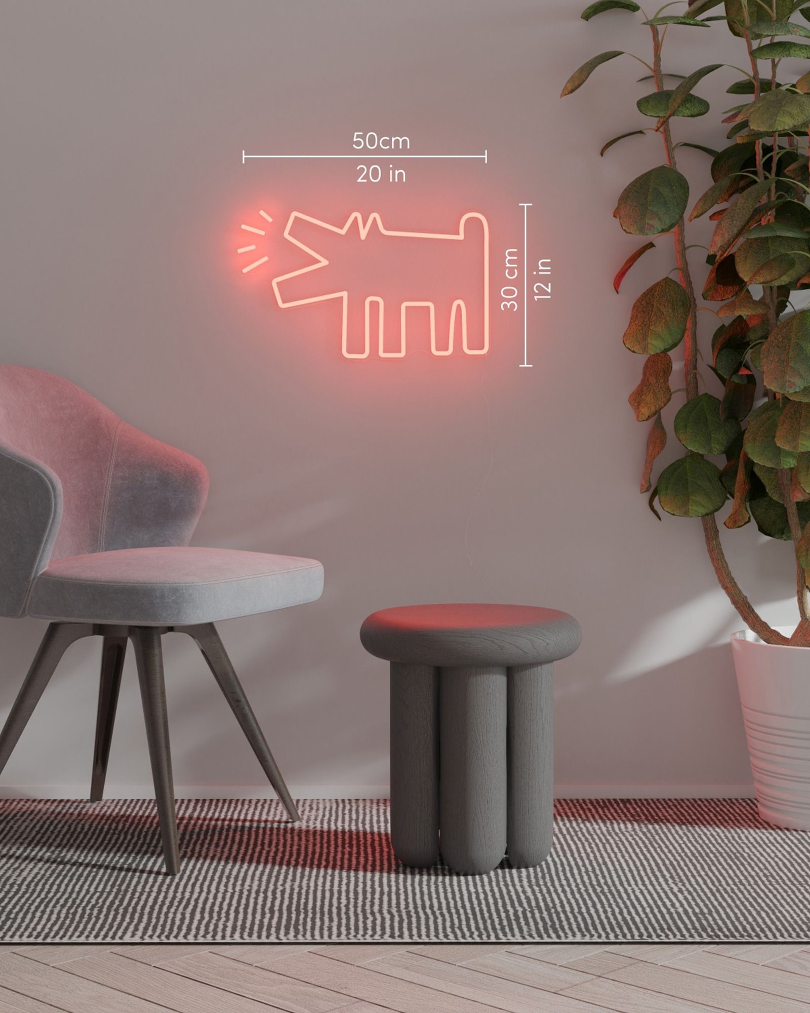 Keith Haring Barking Dog - EU PLUG