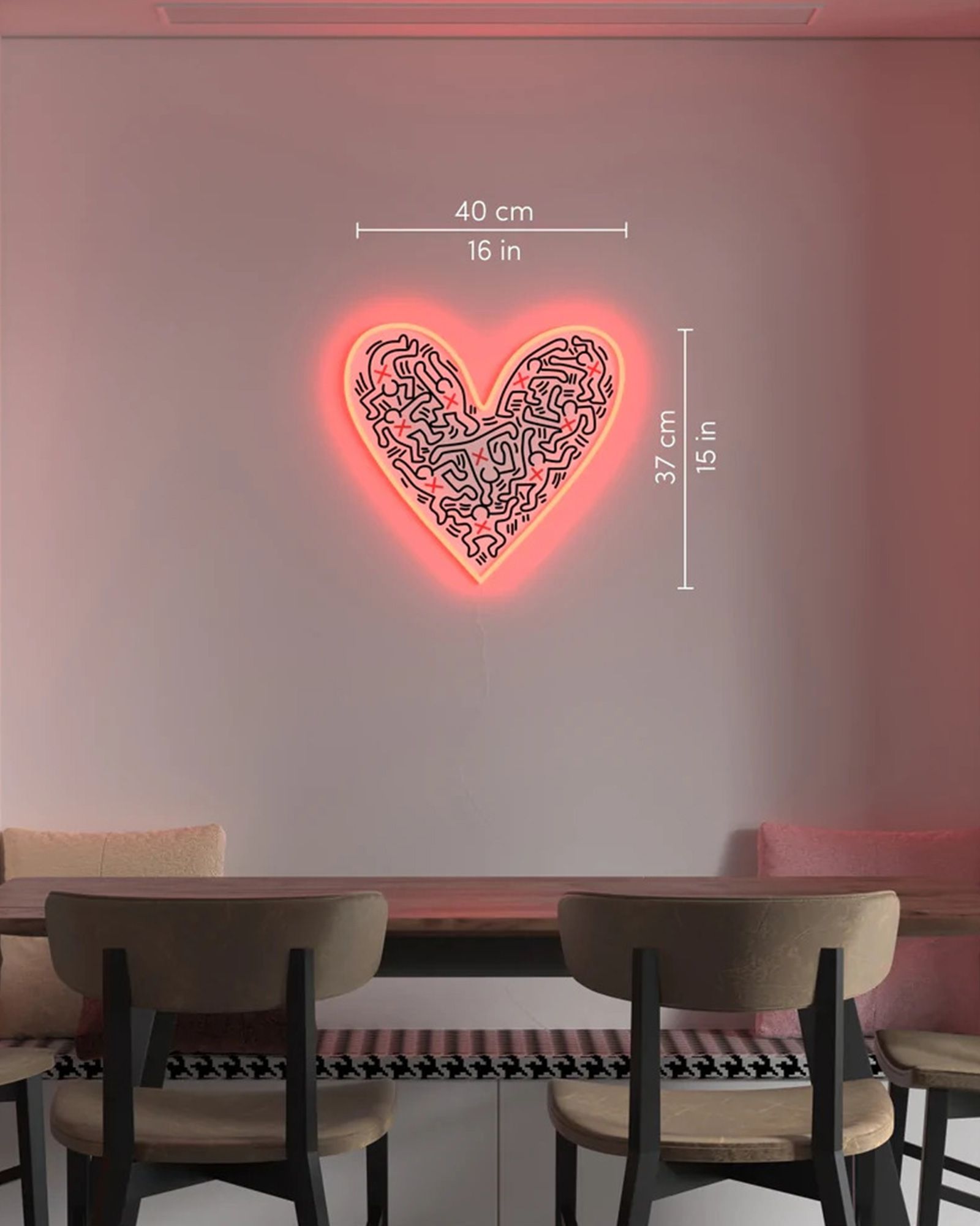 DANCE LOVE YP X KEITH HARING LED NEON - EU PLUG