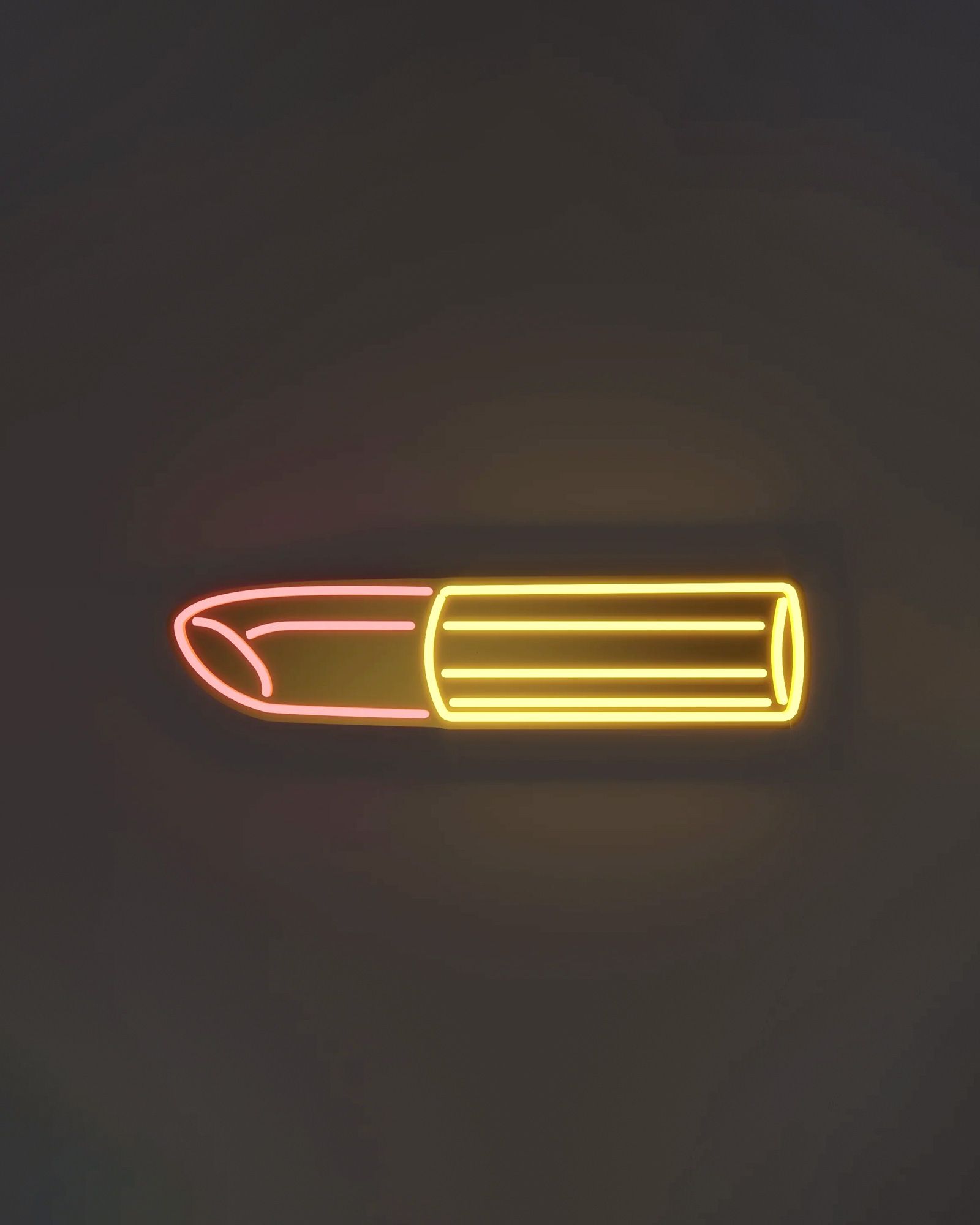 GOLDEN LIPSTICK YP X TOM WESSELMANN LED NEON - EU PLUG
