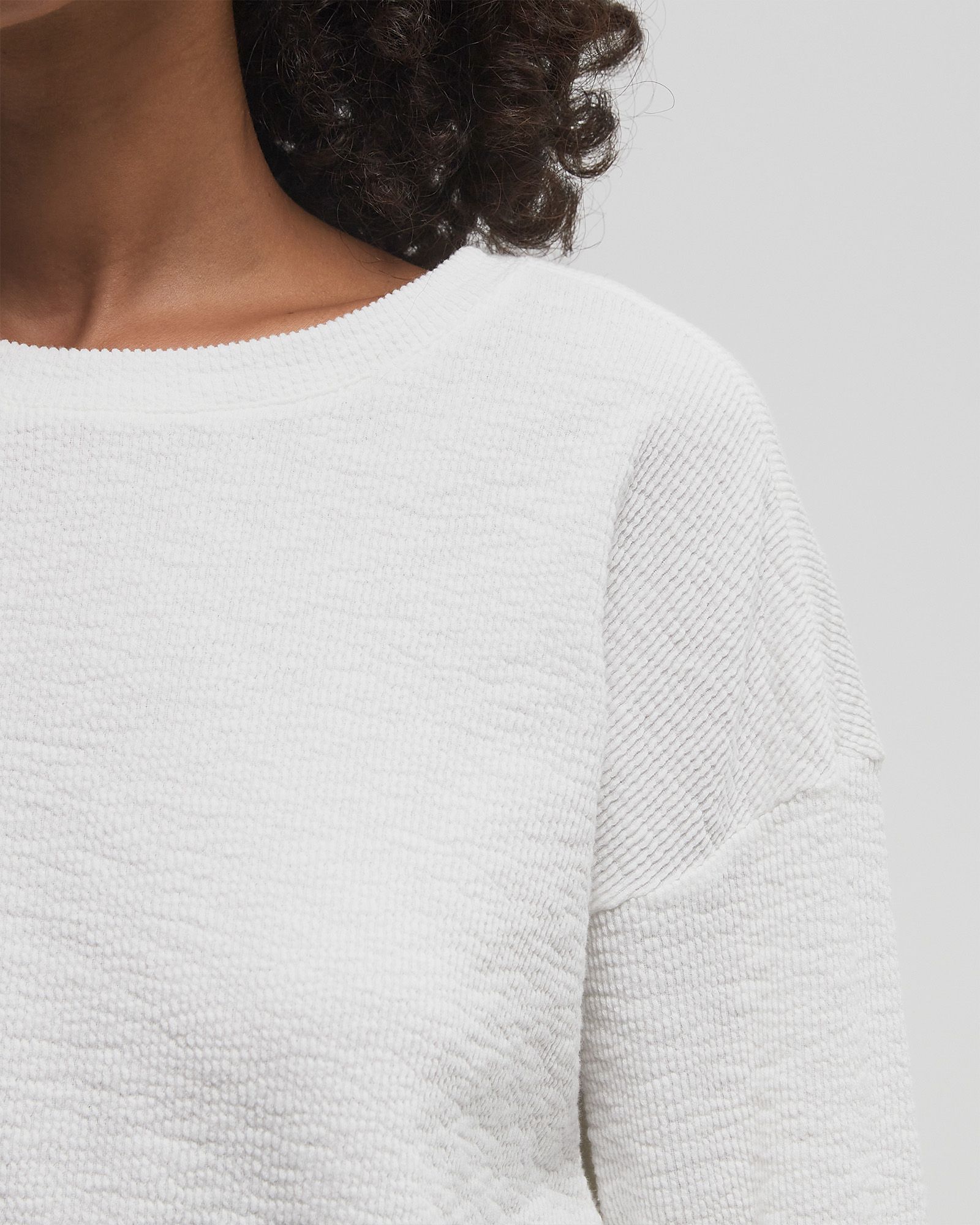 T-SHIRT AMPLE MANCHES 7/8 COL ROND