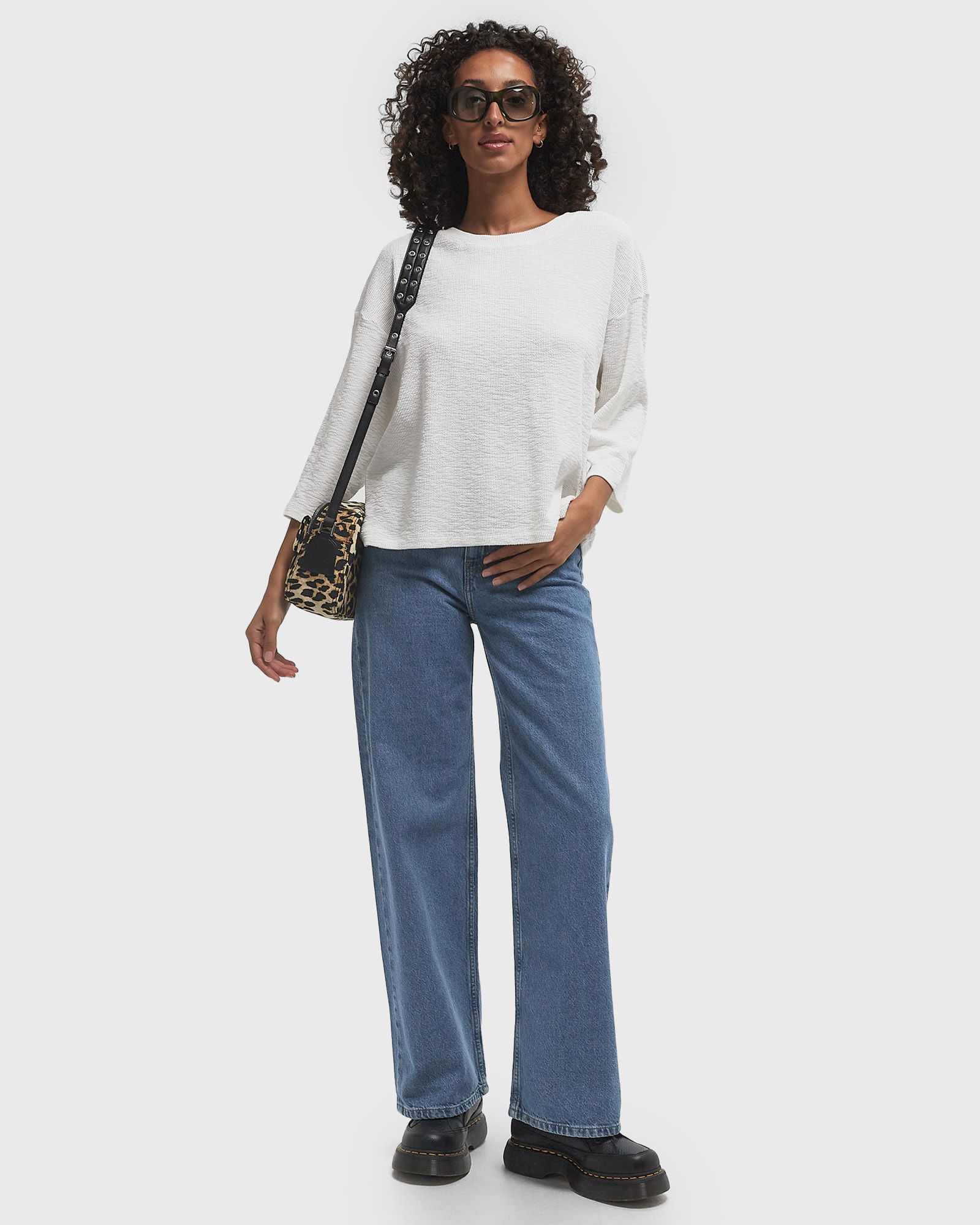 T-SHIRT AMPLE MANCHES 7/8 COL ROND