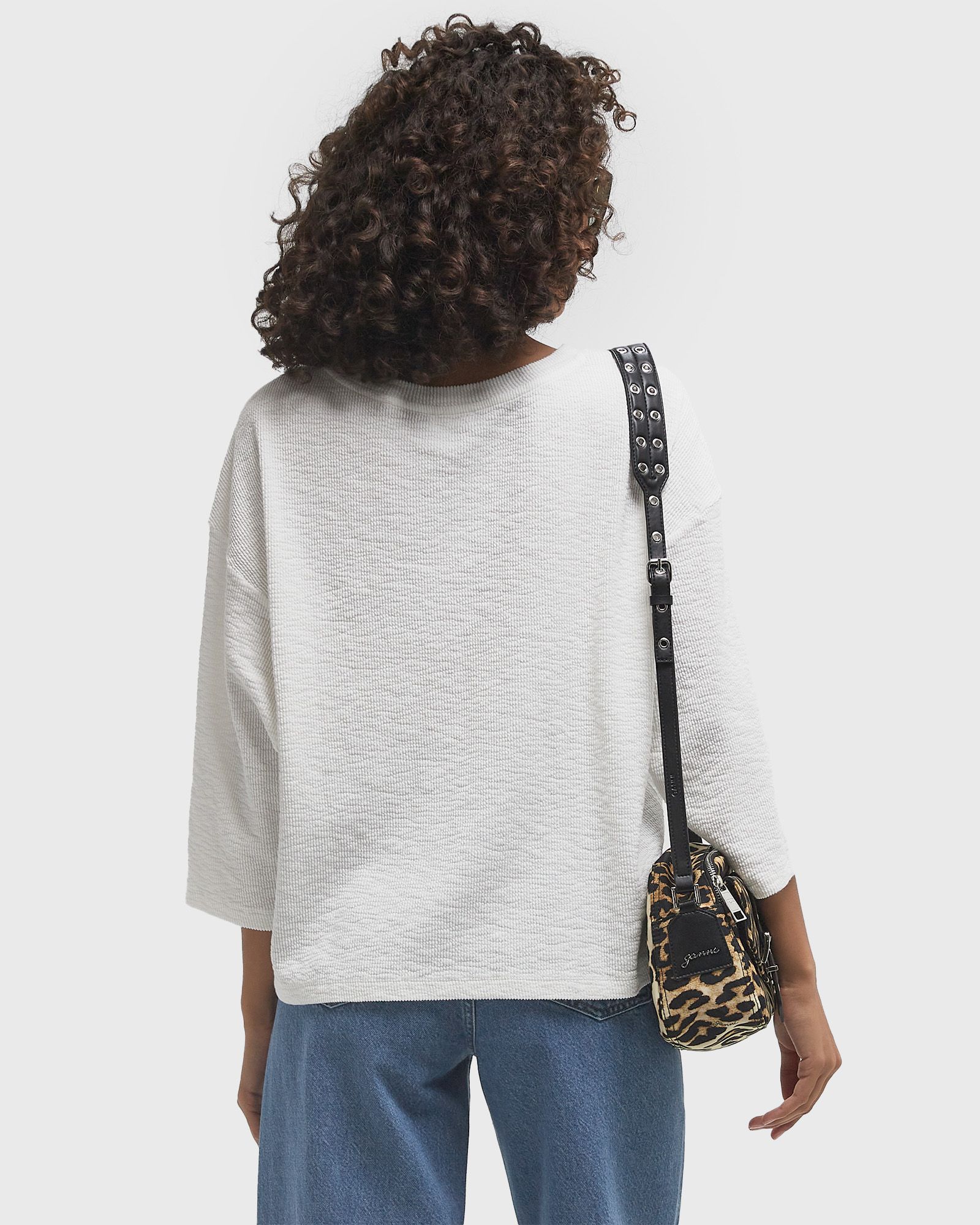 T-SHIRT AMPLE MANCHES 7/8 COL ROND