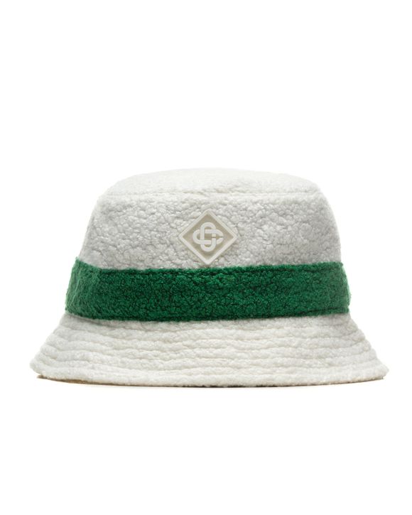 Cashmere Patch Terrycloth Bucket Hat