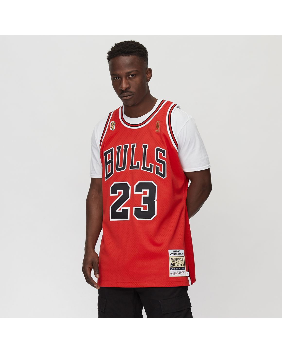 ウェア 1996-97 Michael Jordan Bulls jersey 50 Mitchell & Ness Michael Jordan 96-97 Chicago Bulls 23 