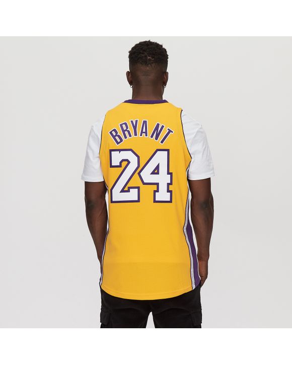 Los Angeles Lakers Kobe Bryant 2009 Authentic Jersey By Mitchell & Ness -  No.24 - Yellow - Mens