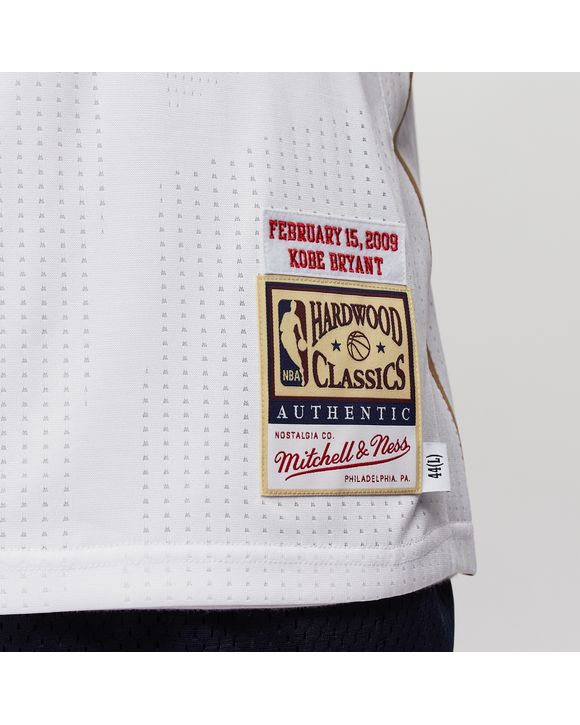 Men's All-Star West 2009 Kobe Bryant #24 Mitchell&Ness White Hardwood  Classics Jersey