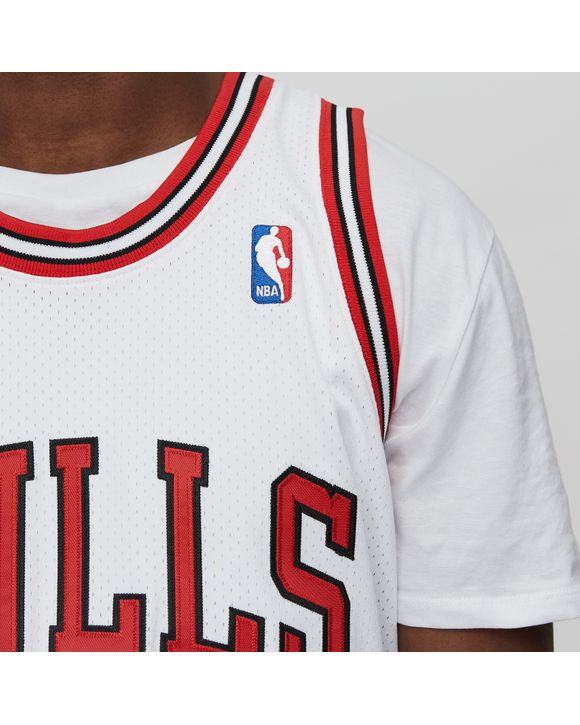 Men's Chicago Bulls Michael Jordan Mitchell & Ness White 1994-95