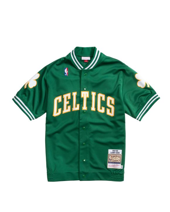 Mitchell & Ness Larry Bird Shooting Shirt in Green for Men