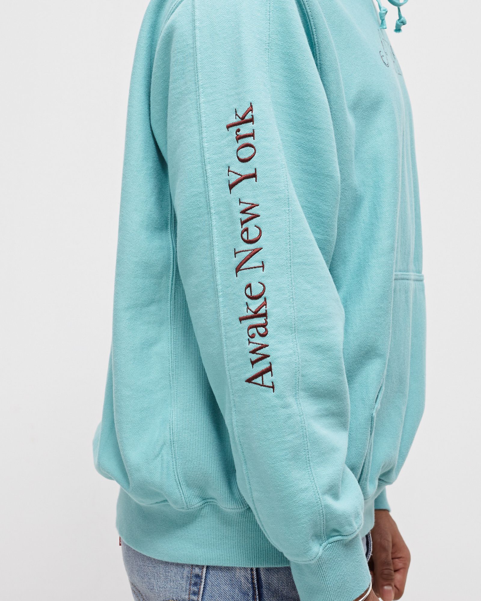 CLASSIC OUTLINE LOGO PANELED EMBROIDERED HOODIE