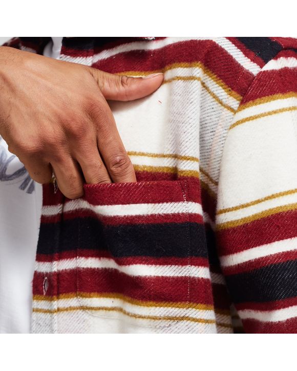 BURGUNDY STRIPE SHIRT