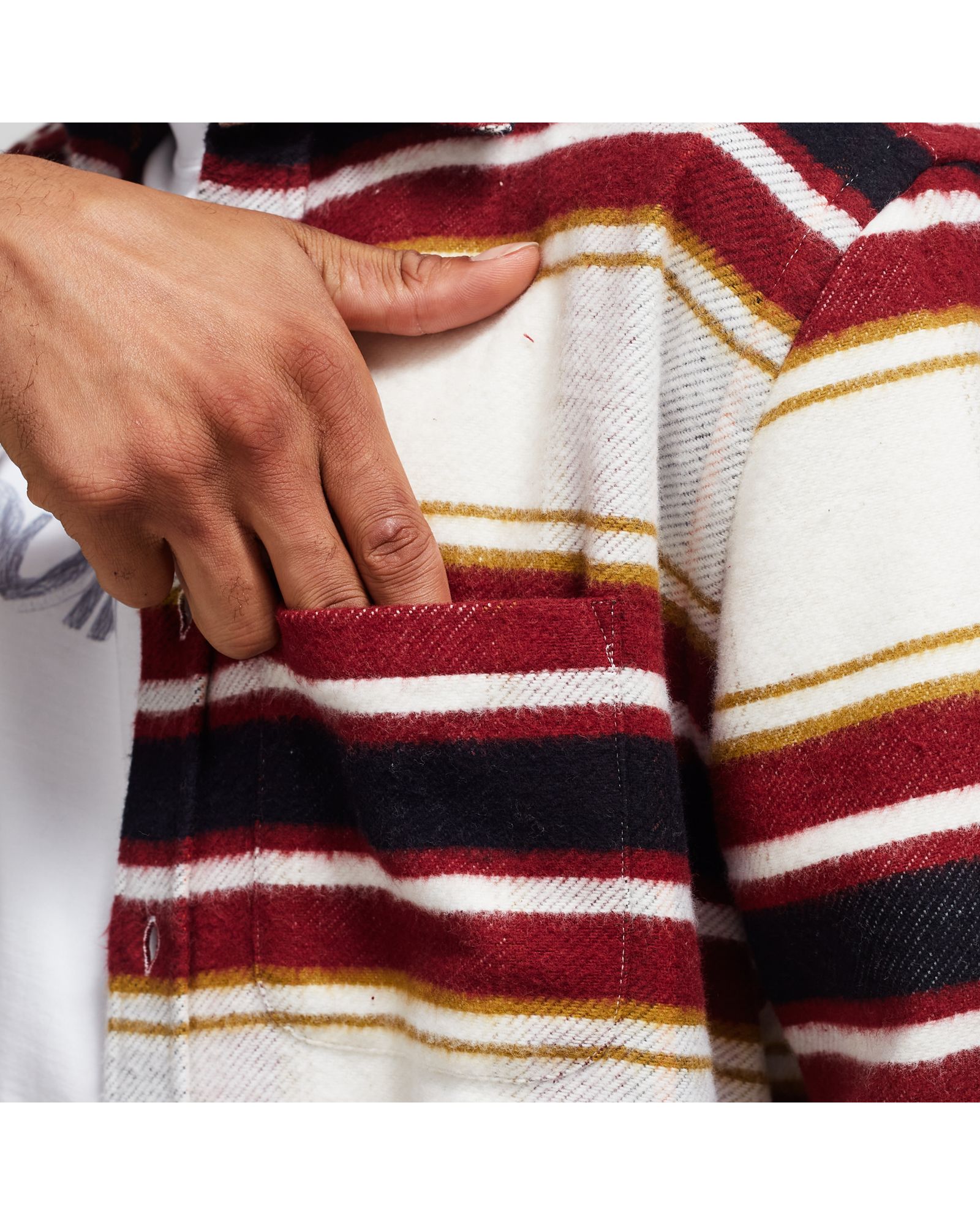 BURGUNDY STRIPE SHIRT