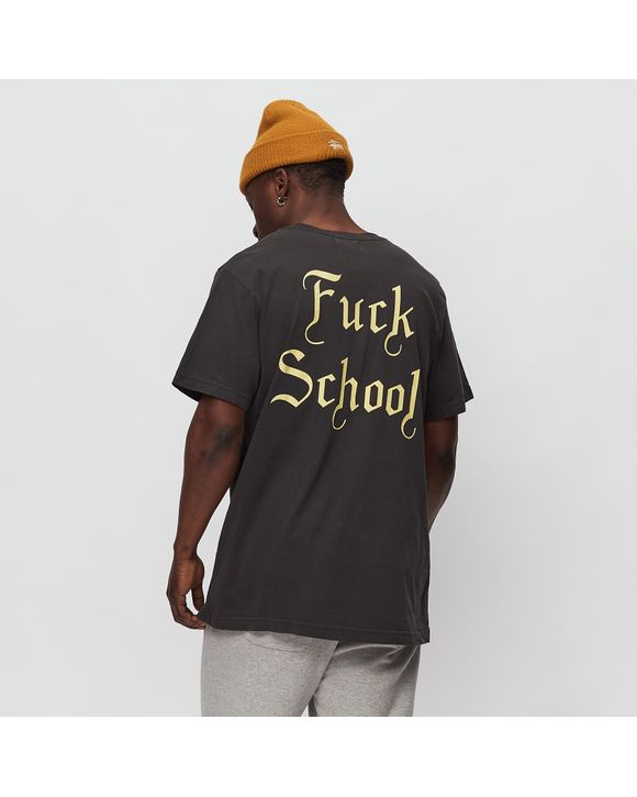 Born x Raised FUCK SCHOOL TEE Black - black