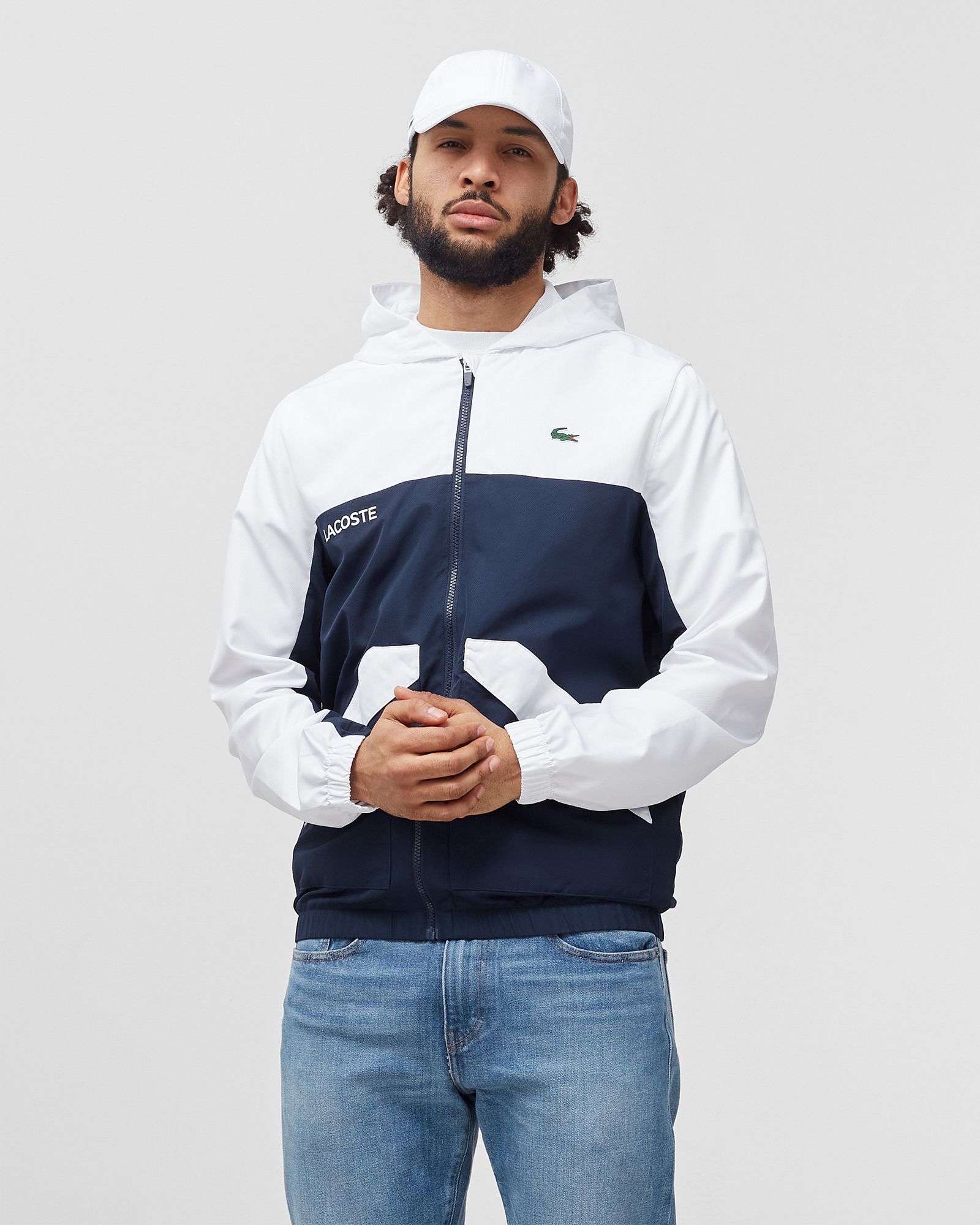 SPORT Hooded Colourblock Zip Jacket