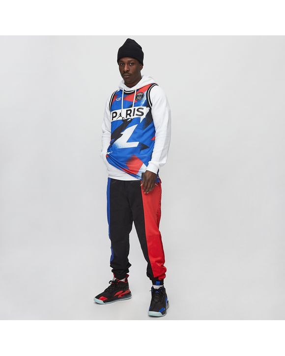 Jordan x psg deals hoodie red and blue