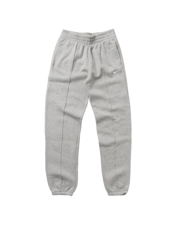 Nike WMNS Sportswear Essential Fleece Pants Grey - DK GREY HEATHER/WHITE