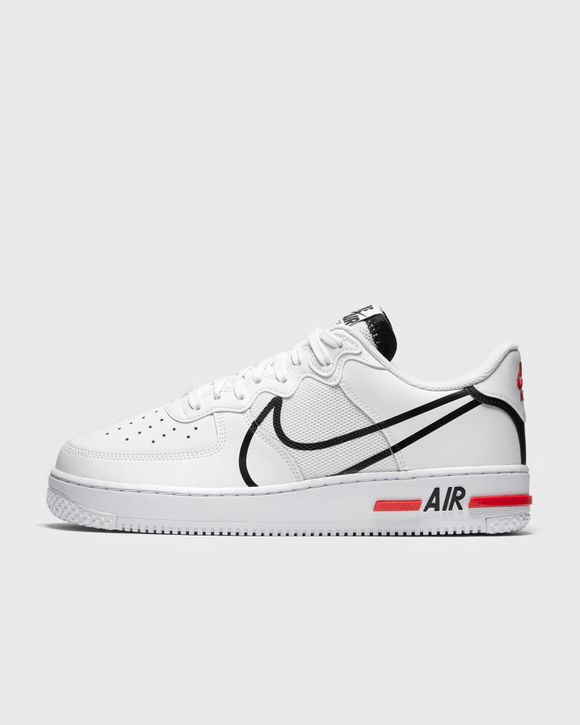 Nike Air Force 1 React White Black Red Men's - CD4366-100 - US