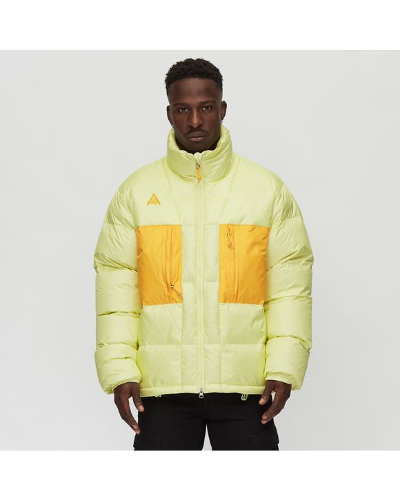 NRG ACG DOWN FILL JACKET - LUMINOUS GREEN/UNIVERSITY GOLD