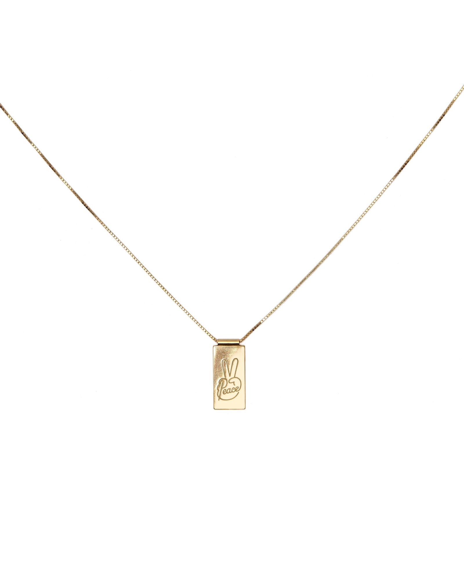 Necklace Peace/Evol Gold  (60 cm)