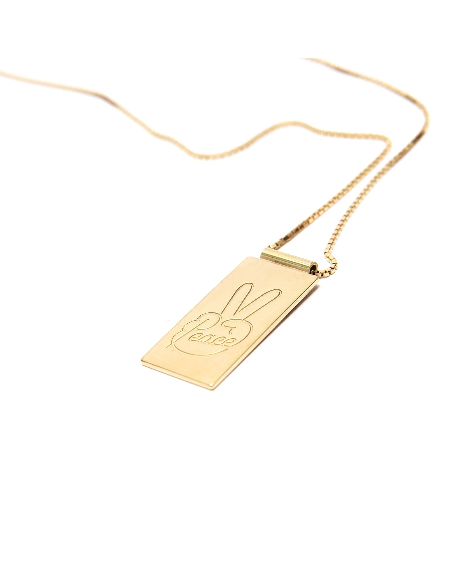 Necklace Peace/Evol Gold  (60 cm)