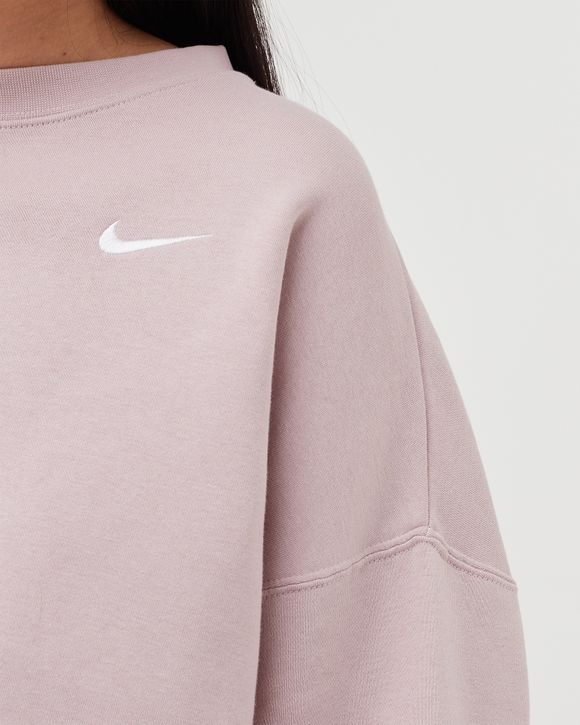 Nike WMNS Fleece Crew Red CHAMPAGNE WHITE