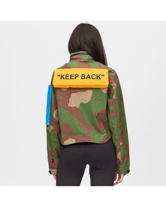 Nike WMNS NRG OFF-WHITE JACKET #27 AOP 2 Green - PALM GREEN