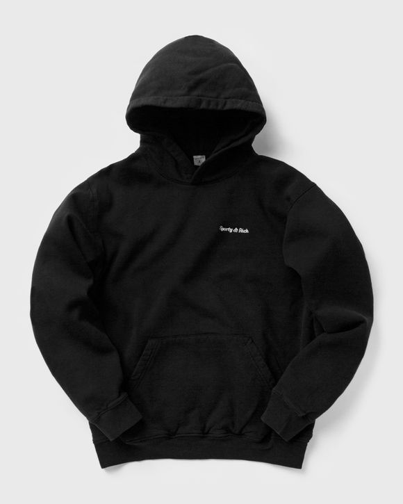 Sporty & Rich Classic Logo Hoodie Black - Black