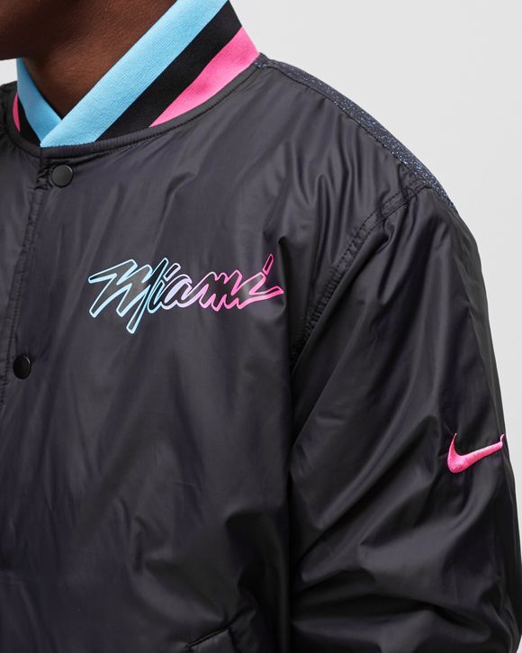 NIKE NBA MIAMI HEAT CITY EDITION COURTSIDE JACKET BLACK for £125.00