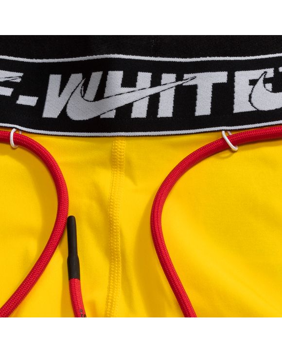 Nike NIKE x Off-White Pro Shorts Black - OPTI YELLOW