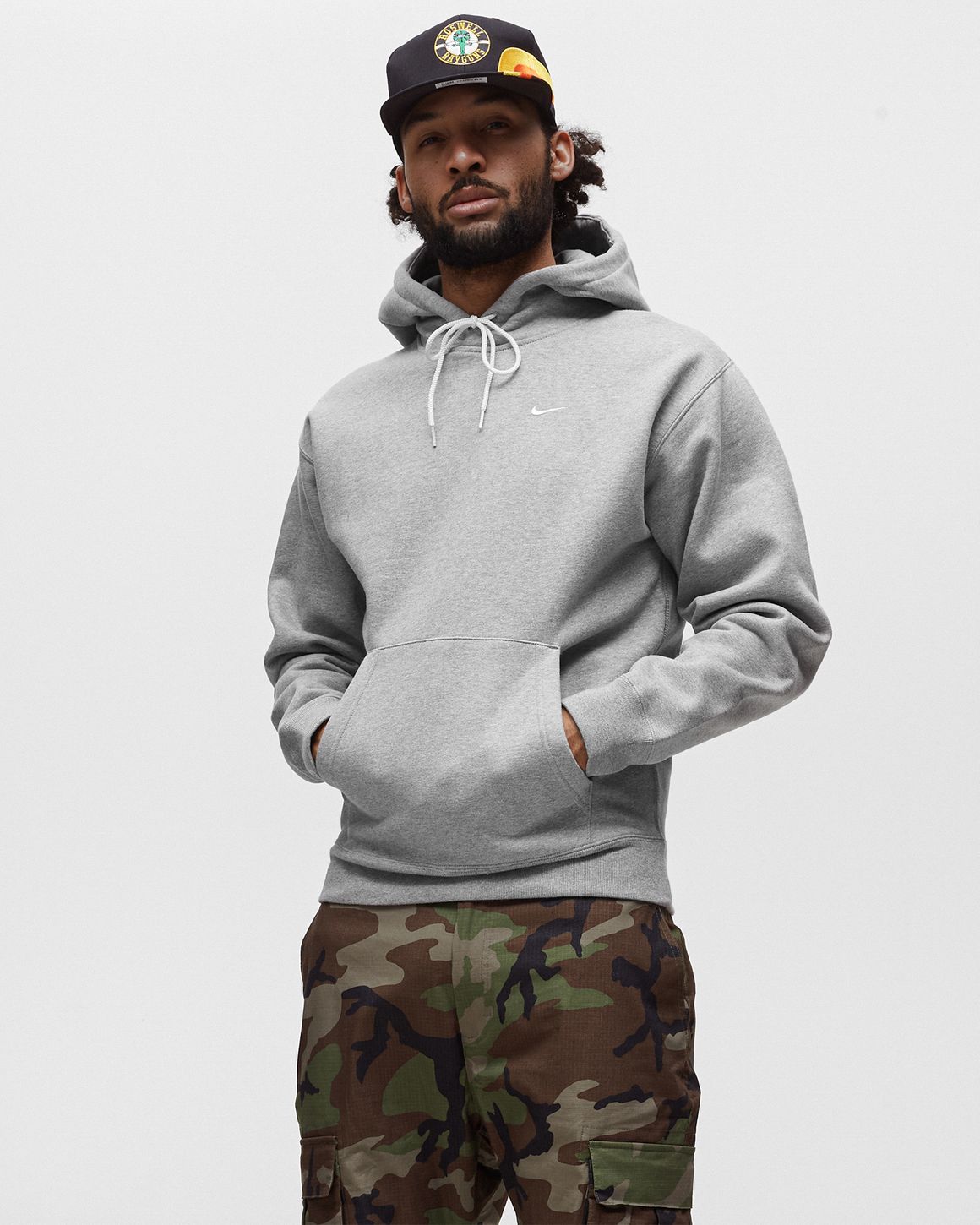 Nike NikeLab Fleece Hoodie Grey BSTN Store