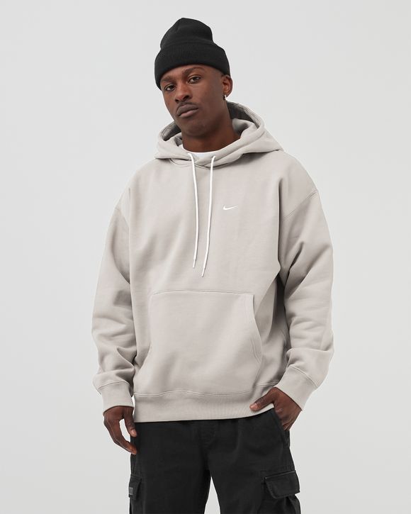 Nike Solo Swoosh Fleece Pullover Hoodie Black / White