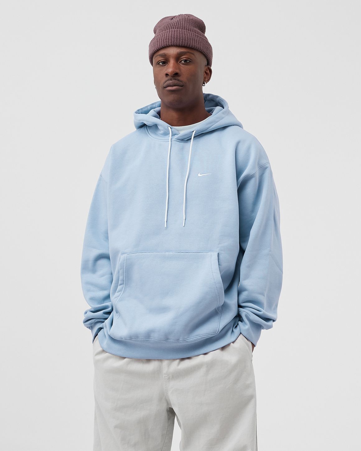 Nike NRG SOLO SWOOSH FLEECE Hoodie Blue | BSTN Store